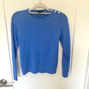 Ann Taylor Light Blue Buttoned Sweater